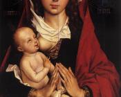 罗吉尔 凡 德 韦登 : Portrait Diptych of Laurent Froimont-left wing